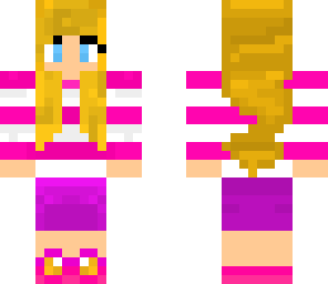 cute pink and white girl