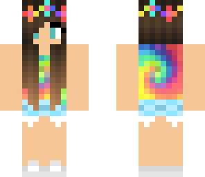 tie dye blue eyed girl