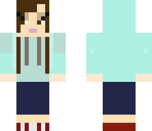 pretty blue jacket girl