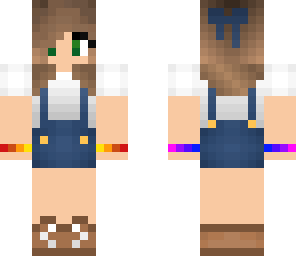 girl with rainbow bands