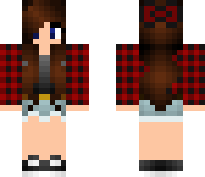 xsarah's red flannel with bow