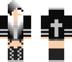 black and white