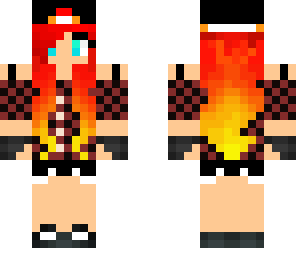 plaid fire ombre