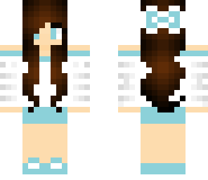 cute blue bow girl