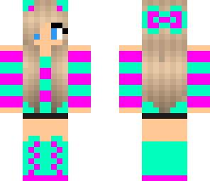 pink and mint kawaii