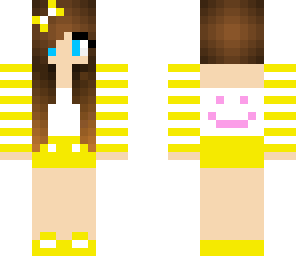 happy yellow girl skin