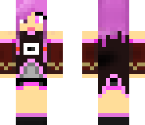 pink hair crazy girl