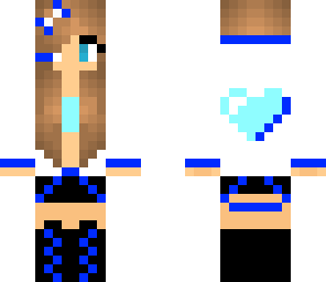 blue gamer girl