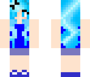 cute blue girl