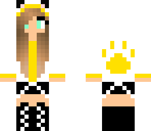 yellow paw print girl