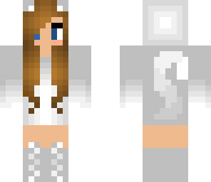 silver cat girl