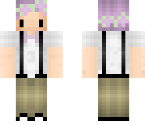 kawaii boy with flower crown