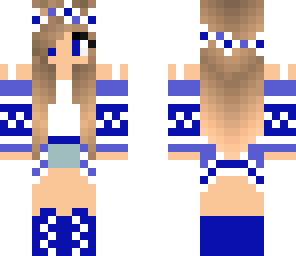 flower girl - blue