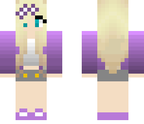 cute purple girl