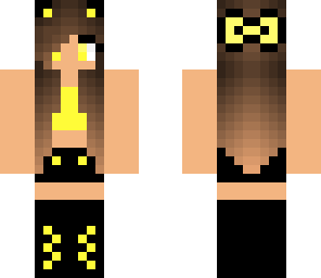yellow girl with bow