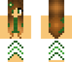 green with skirt