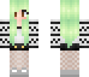 green haired girl