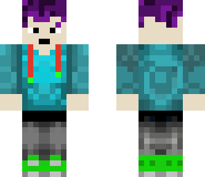 purple blue sweater guy