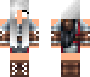 white haired herobrine hunter girl