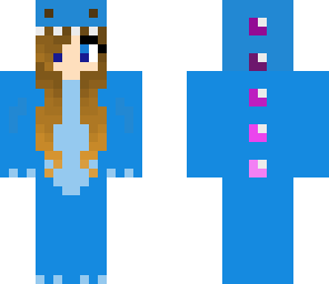blue dinosaur girl
