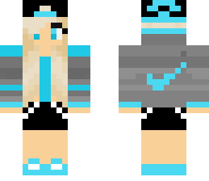 blue nike girl