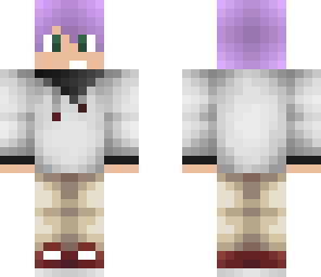 boy with purple hair