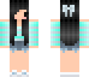 clack haired chibi