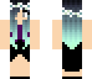 blue haired girl
