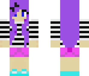 me with purple hair