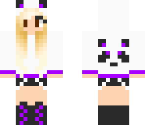 purple panda girl