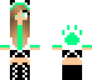 teal paw print girl