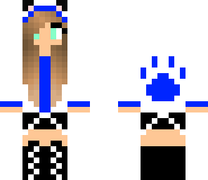 dark blue paw print girl