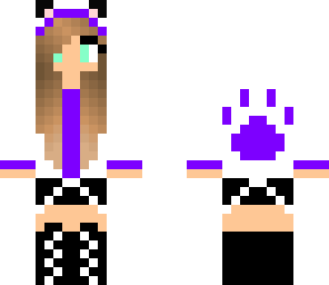 purple paw print girl