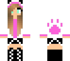 pink paw print girl