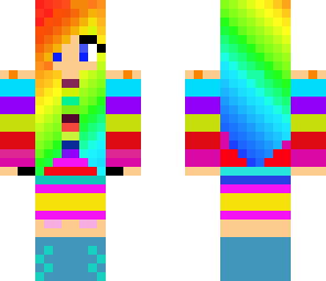 rainbow girl
