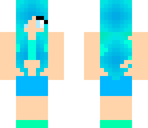 cute blue girl