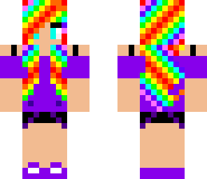 rainbow cool summer girl