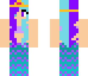 half purple half blue mermaid