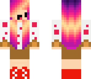 cute derp skin sunset hair cake girl