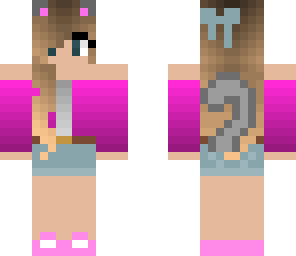pink cat girl