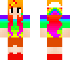 finished rainbow girl