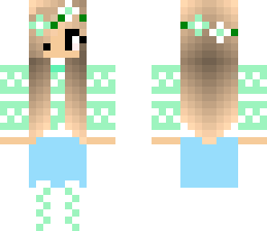 green flower girl