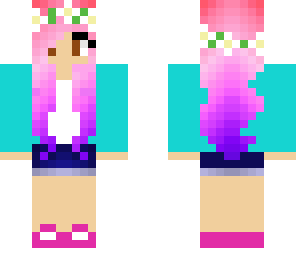 cute girl with flower band