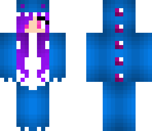 blue dino girl