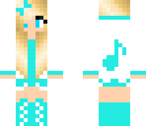 blue music girl