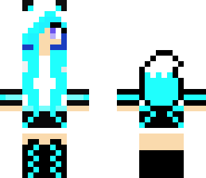 cute aqua wolf
