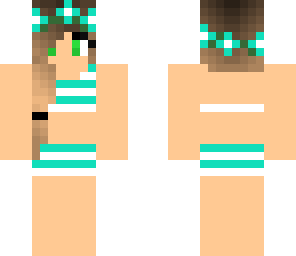 blue stripe swimsuit