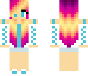 cute sunset hair girl