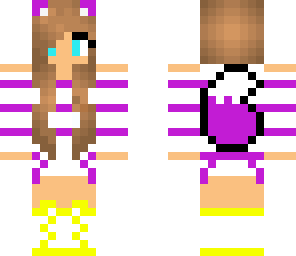 purple and yeollow wolf girl