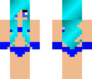 blue bikini girl